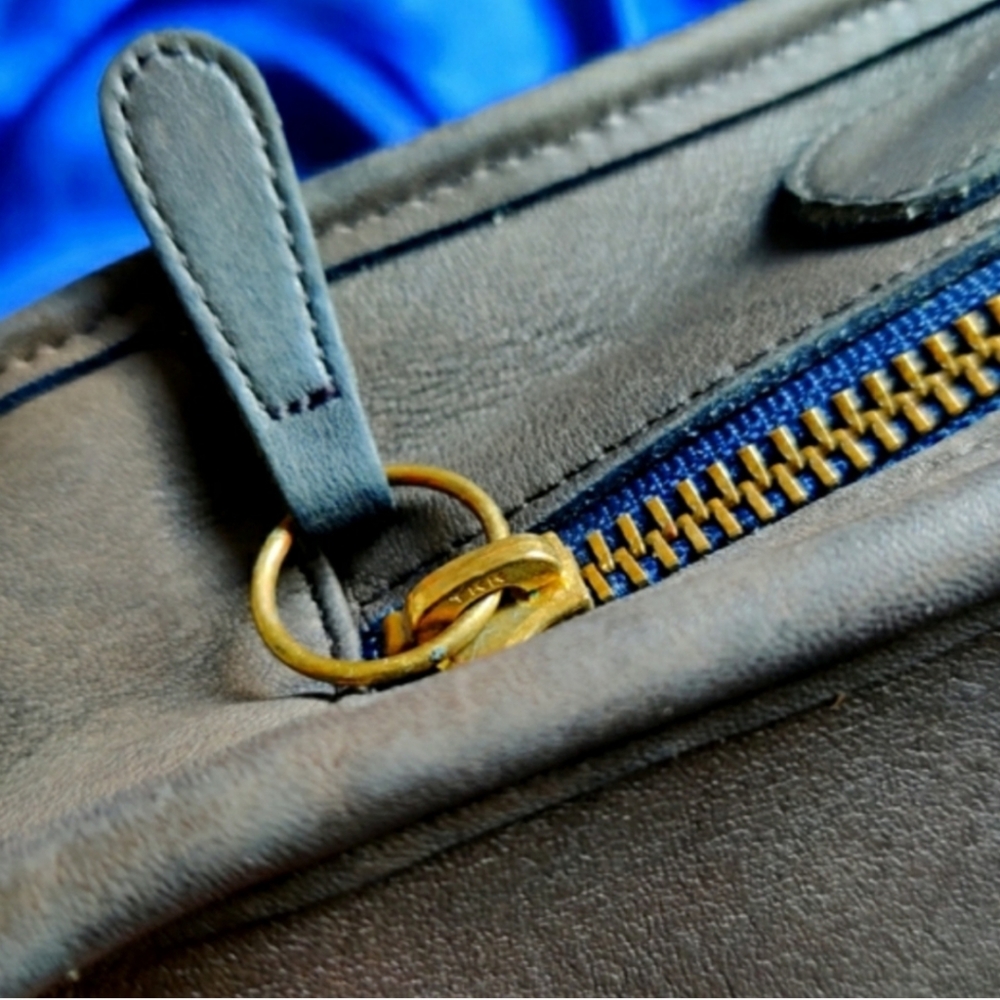 Coach Black Leather Messenger Bag - Picture 5 of 10